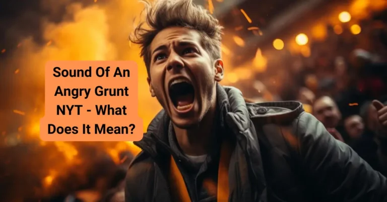 Sound Of An Angry Grunt NYT - What Does It Mean?